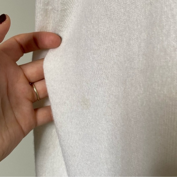 Richard Grand Long Cashmere Cardigan Sweater in Ivory Black, size M NWT - Picture 16 of 16